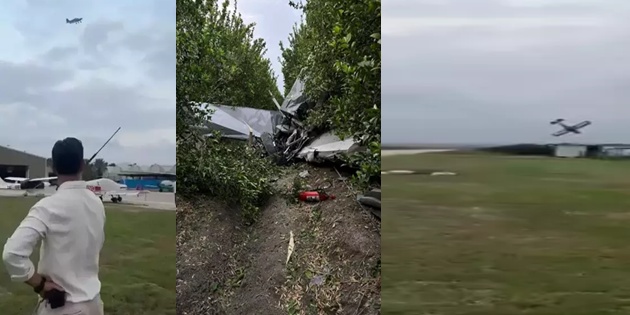 Evlilik Teklifi Sırasında Eğitim Uçağı Düştü